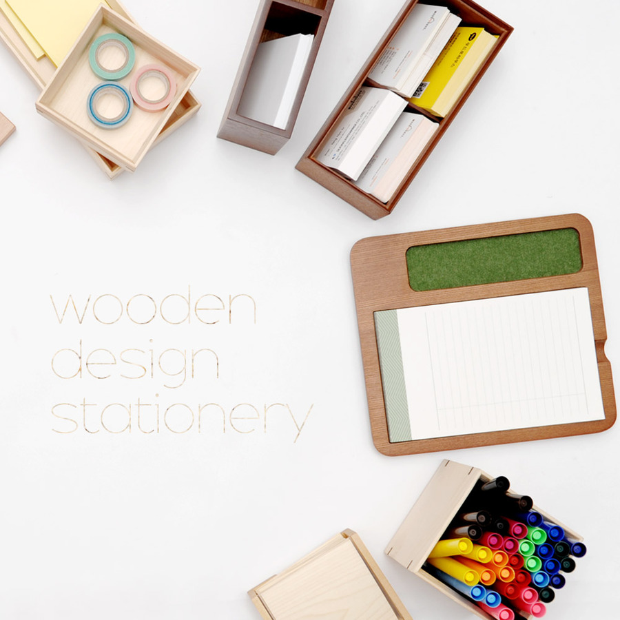 all about wood design stationery